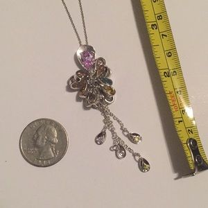 Necklace with pastel stones